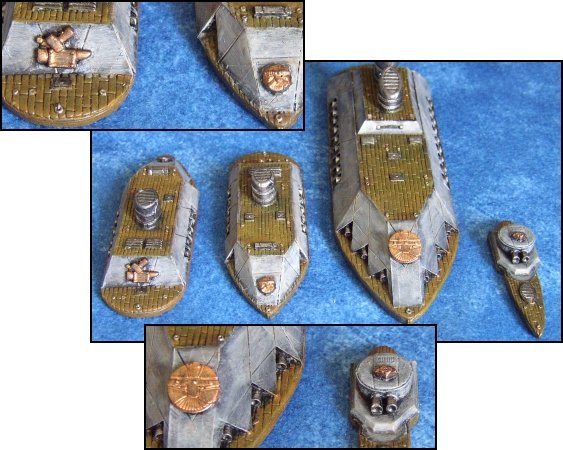 Navires Nains Spartan Games convertis avec des runes WFB