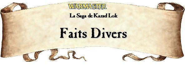 La Saga de Kazad Kok - Une campagne narrative Lyonnaise pour Warmaster