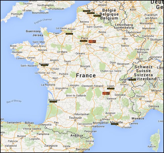 Carte interactive de l'Epic Day 2014