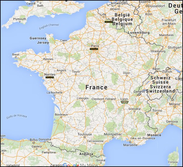 Carte interactive de l'Epic Day 2014