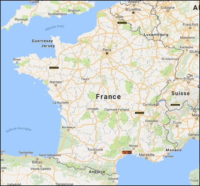 Carte interactive de l'Epic Day 2016
