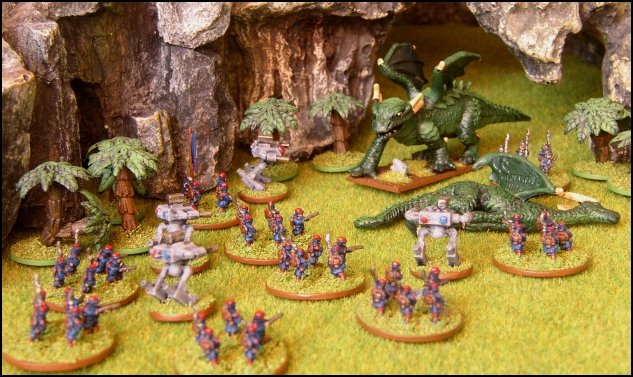 Les troupes Franco-Martiennes affrontent le Royaume Draconique de Prusse