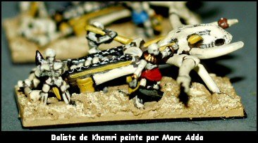 Baliste de Khemri peinte par Marc Adda