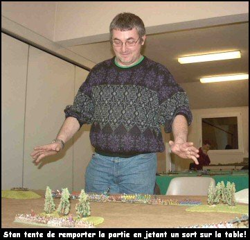 Stan tente de remporter la partie en jetant un sort sur la table!