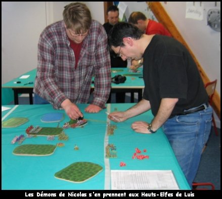 Les Démons de Nicolas s'en prennent aux Hauts-Elfes de Luis
