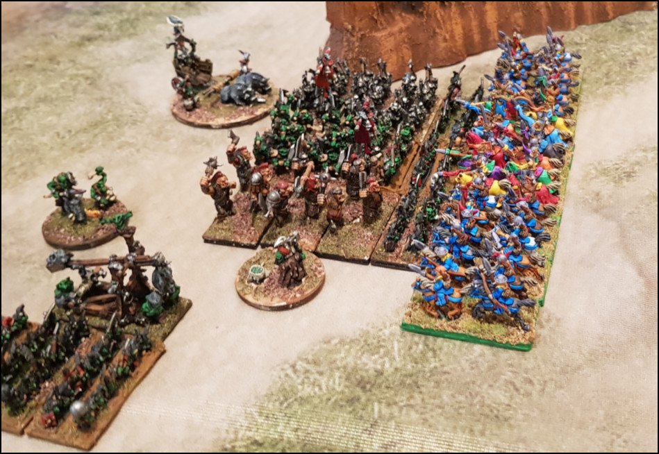 Les Orques & Gobelins affrontent les Bretonniens lors de la campagne de l'Hritier de l'Empire  Oizon
